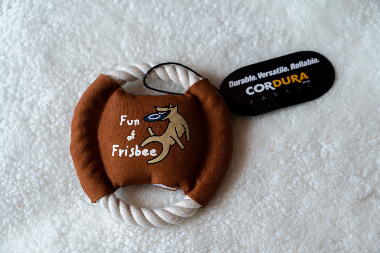 寵物繩結飛盤(橘咖色)